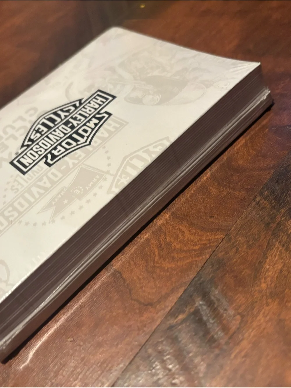 Harley-Davidson White and Black Logo Card Holder
